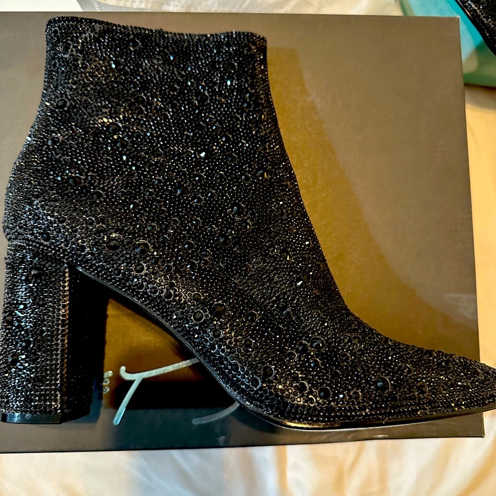 Betsey Johnson Rhinestone Cady boots